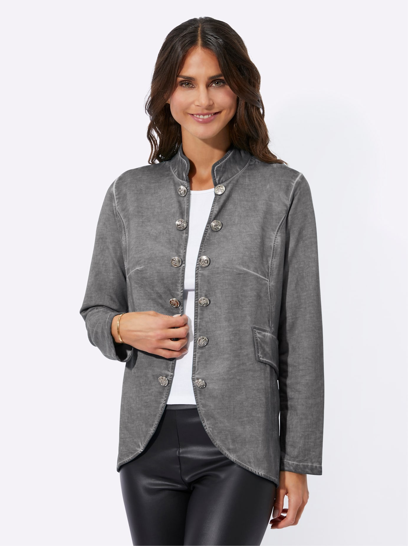 Inspirationen Shirtjacke »Sweatjacke«, 1 Stk.