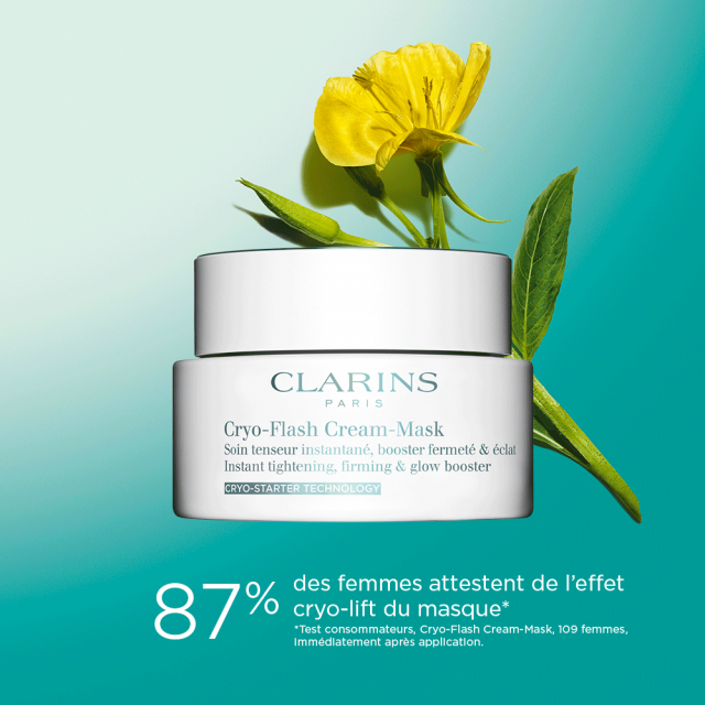 Cryo-Flash Masque-Crème Soin Anti-Âge CLARINS