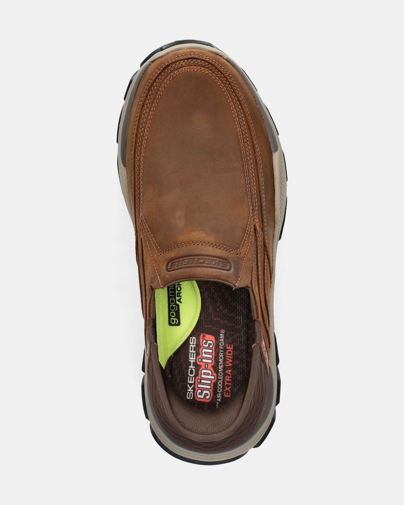 Skechers Hands Free Slip-Ins Respected Elgin Instapschoenen  - bruin