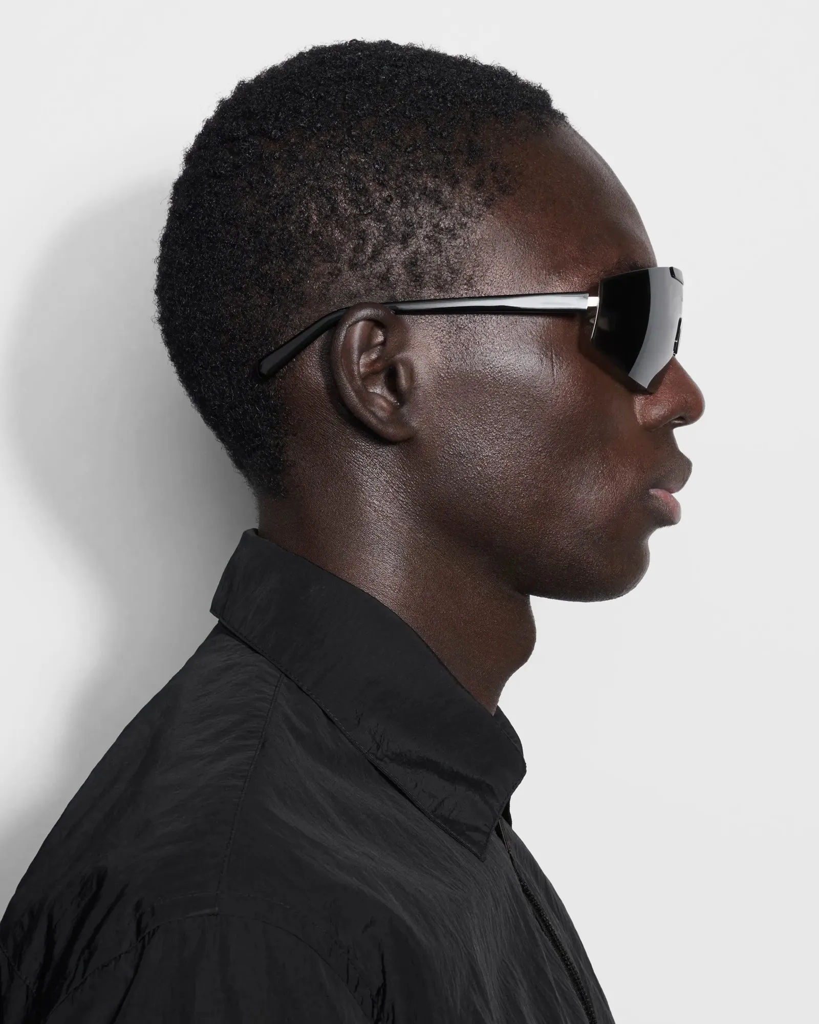 Chimi Eyewear Maison Kitsune x Chimi SHIELD BLACK SUNGLASSES