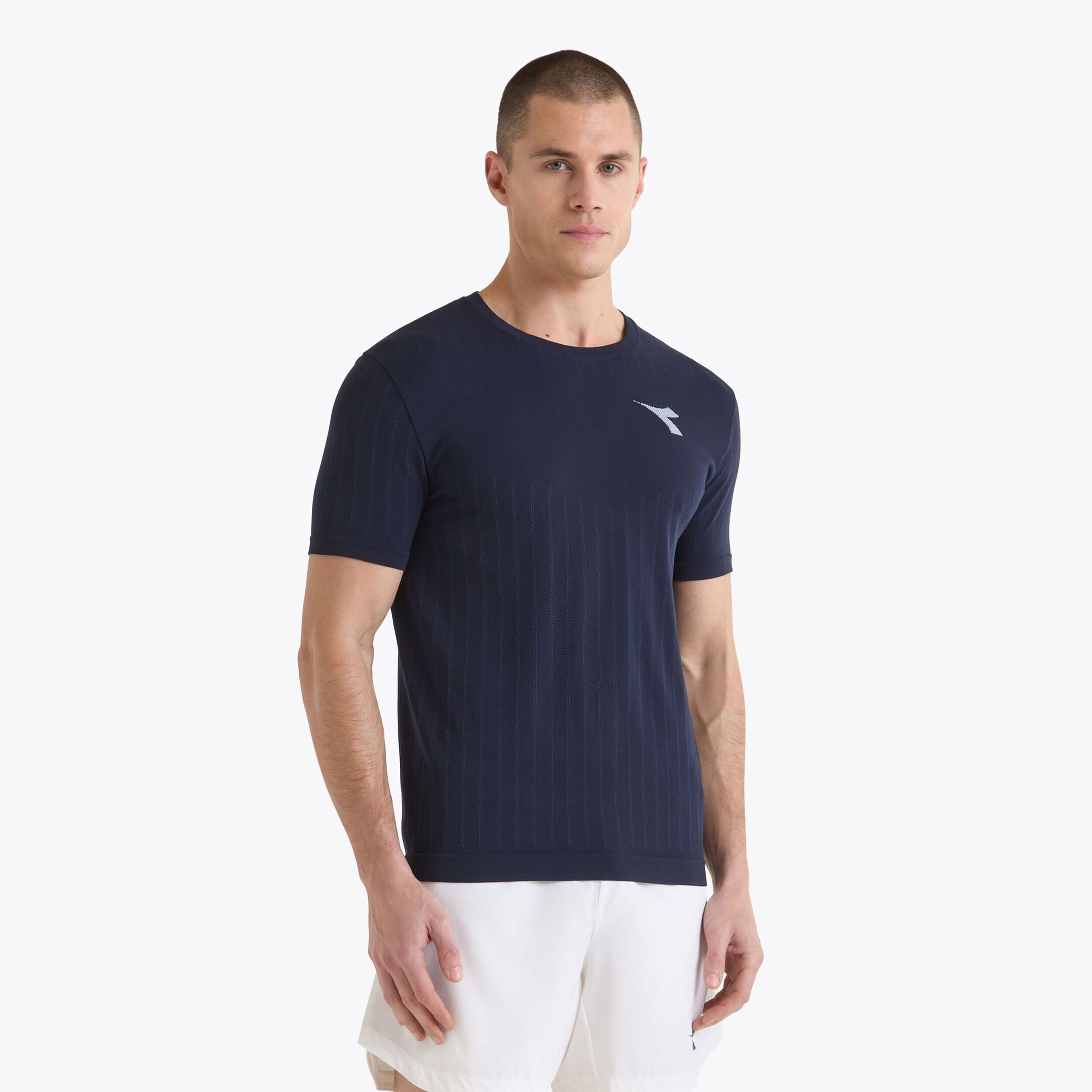 Diadora Icon Stratouno T-shirt Hommes - Bleu Foncé