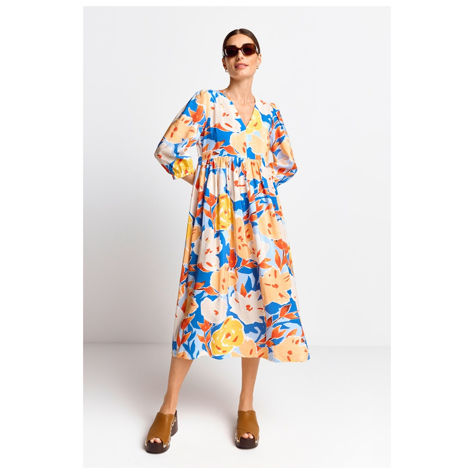 Rich & Royal Printed midi dress