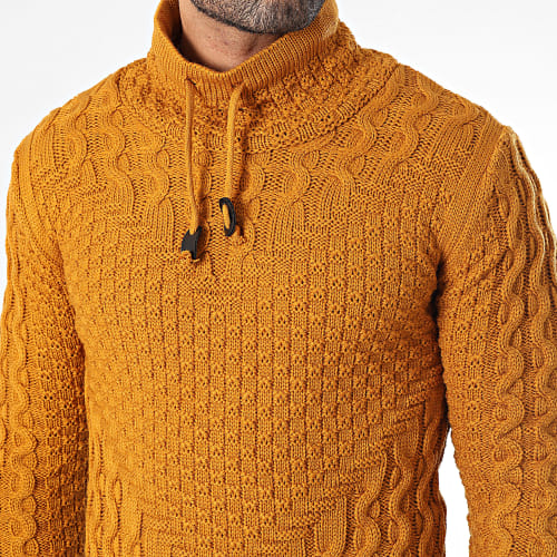 Pull Col Montant Camel
