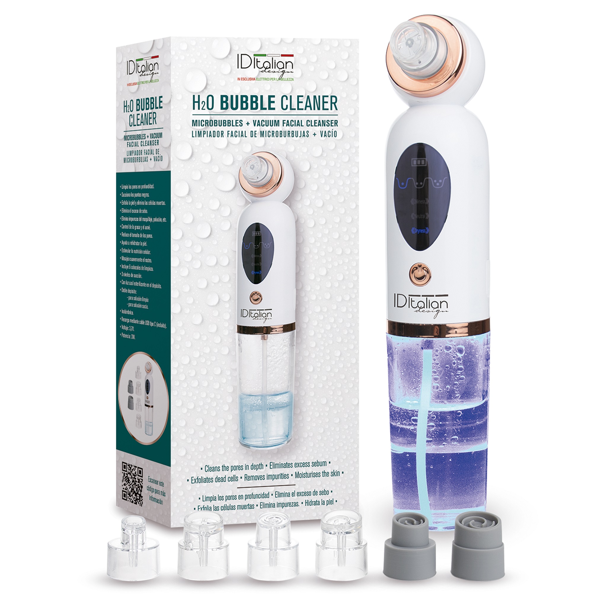 Italian Design H2O Bubble Cleaner Facial cleanser