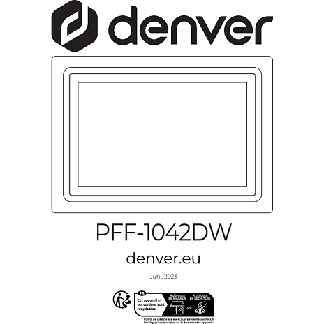Denver frameo digital Wi-Fi fotoramme 10,1