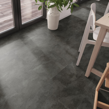 Click PVC Progetto Lunera antraciet betonlook - rechte stroken