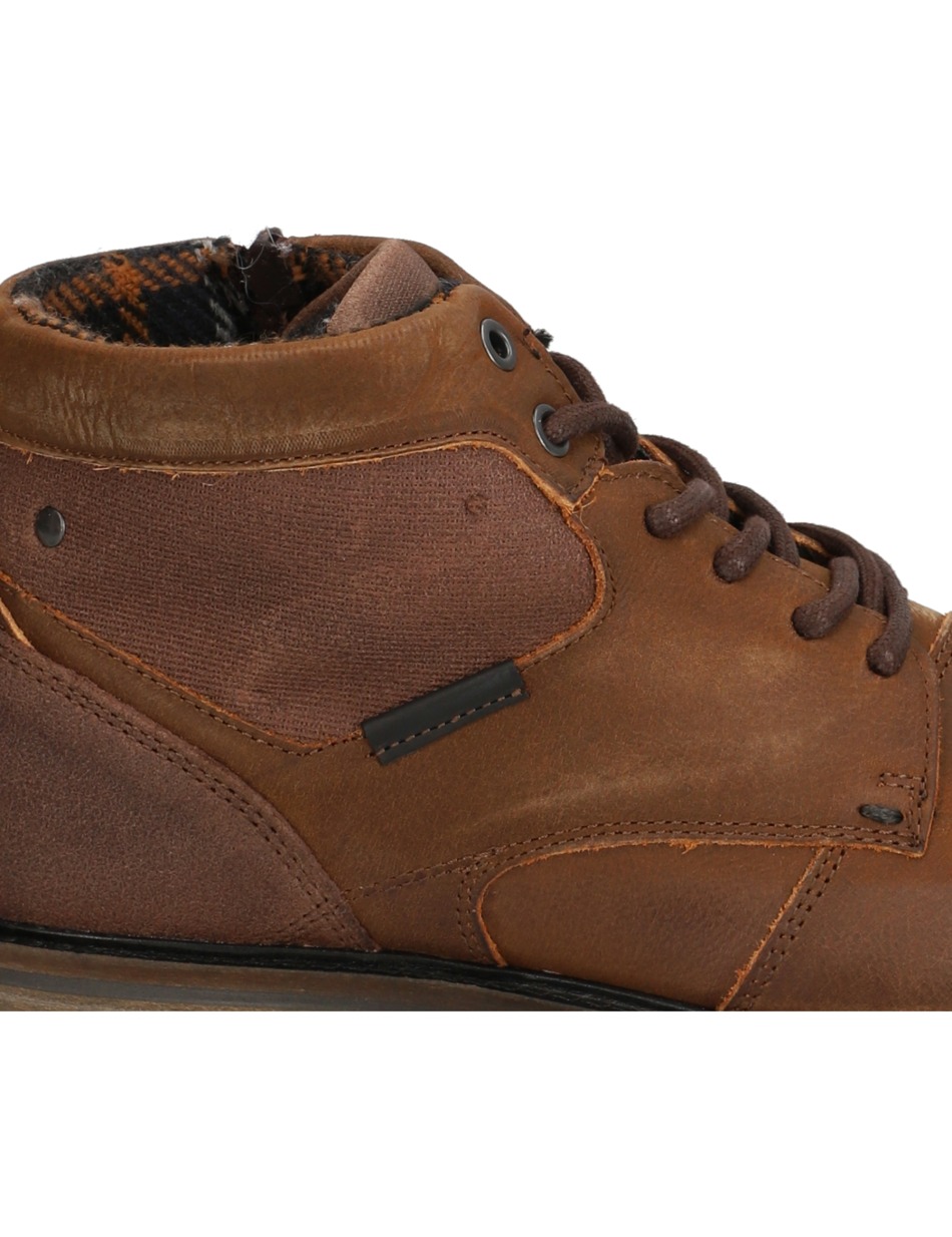 Lederkombination Boot