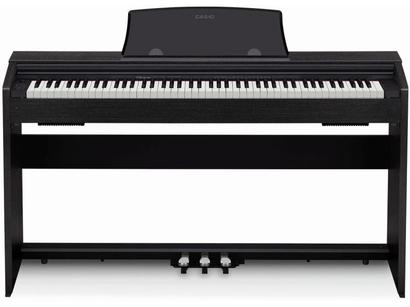 Casio E-Piano Privia PX-770BK Schwarz E-Piano mit gewichtetem Tri-Sensor-Scaled-Hammer-Action-Keyboard II mit 88 Tasten