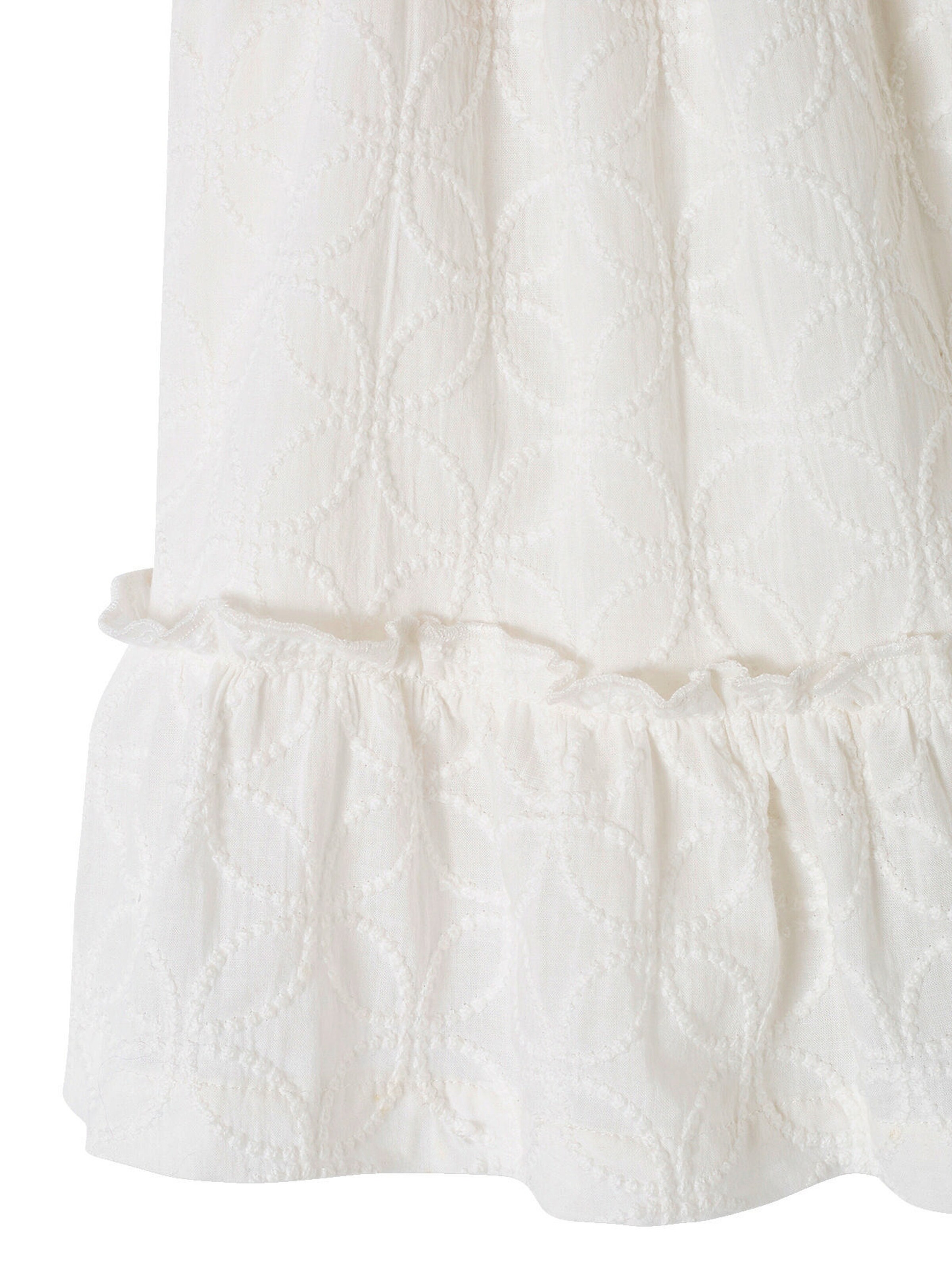 Vertbaudet Festliches Baby Kleid mit Stickereien wollweiß