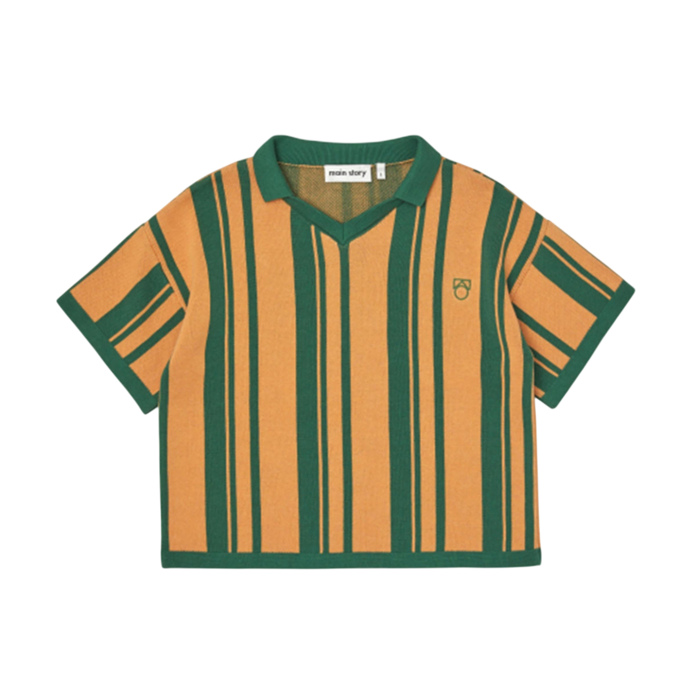 T-Shirt Green Peach Knit