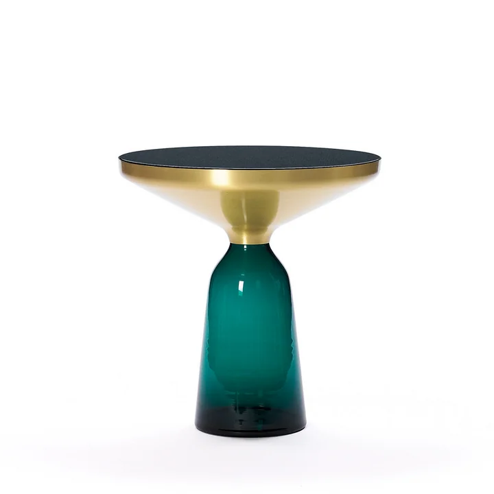 ClassiCon - Bell Beistelltisch, Messing / smaragd-grün