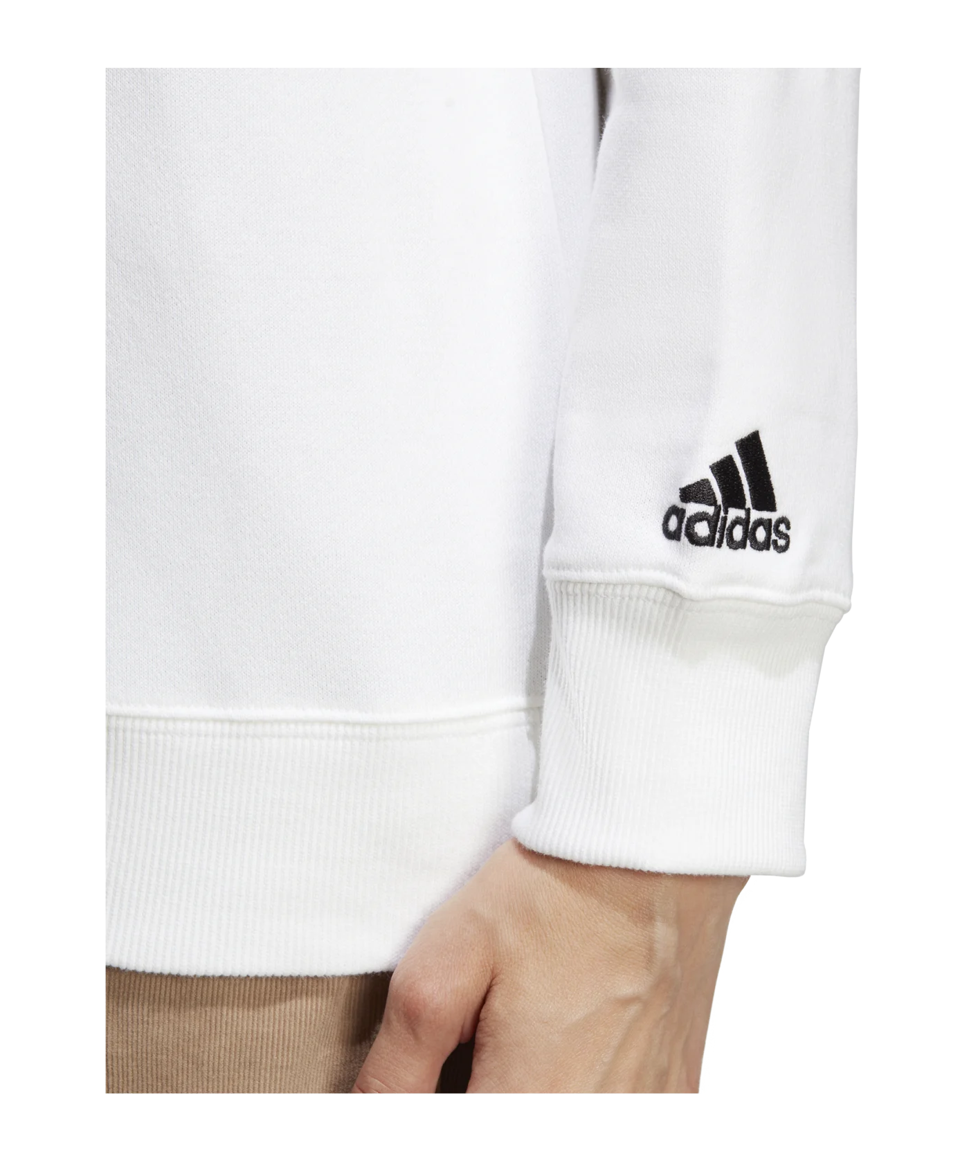 adidas Essentials Linear French Terry Sweatshirt White