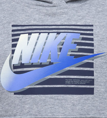 Nike Sweatset - Dunkelgrau-Meliert m. Blau