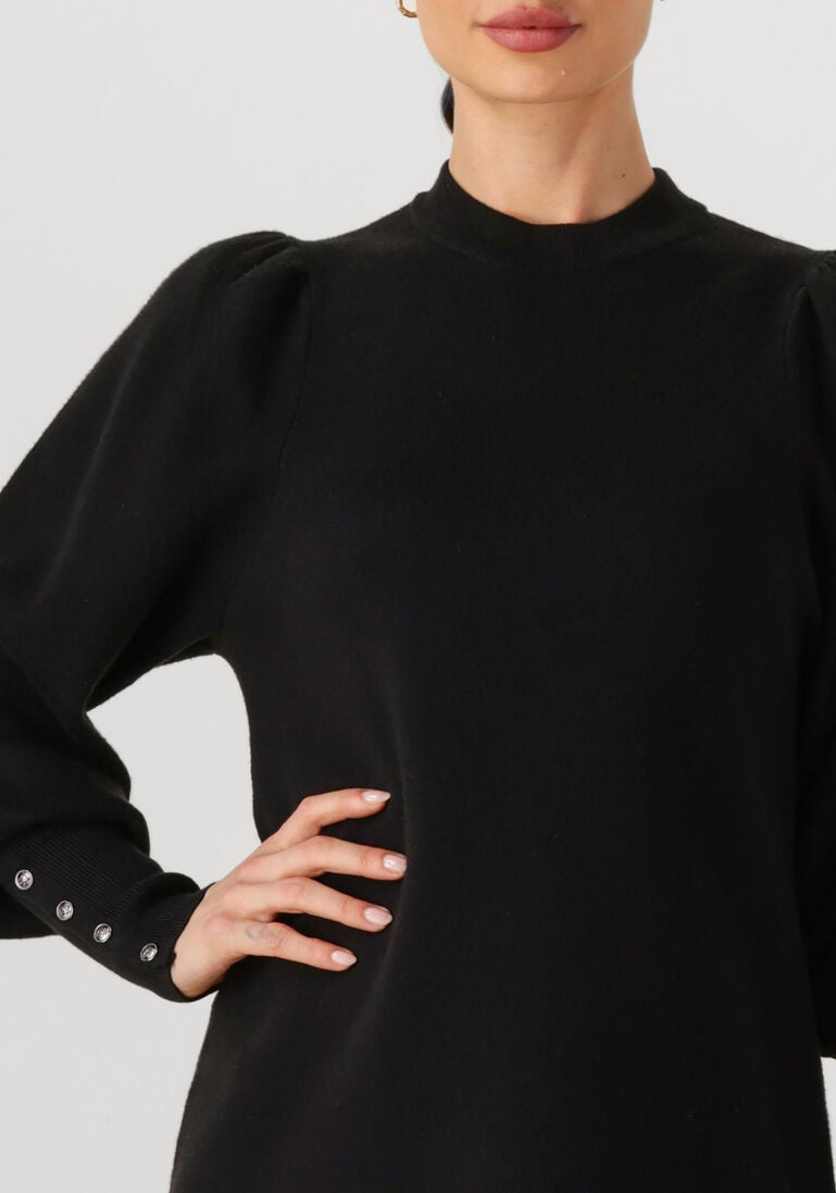 zwarte janice midi jurk clay