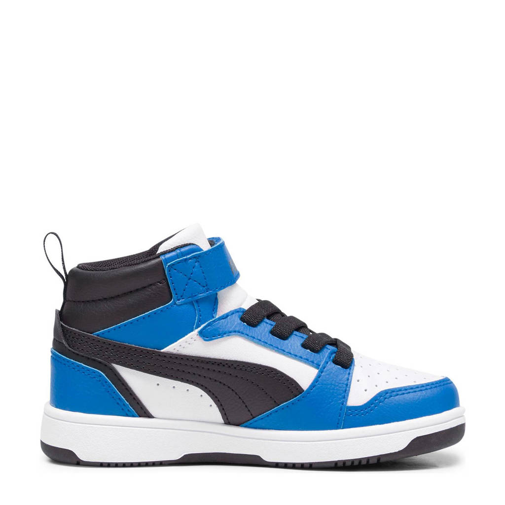 Puma Rebound v6 Mid V6 Mid sneakers wit/zwart/blauw