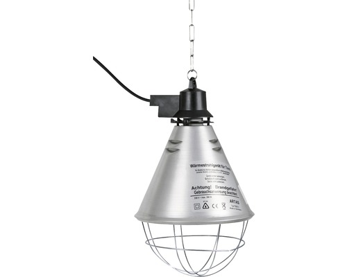 Infraroodreflector/warmtelamp voor dieren inclusief aluminium kap ø 21 cm en 5 m kabel