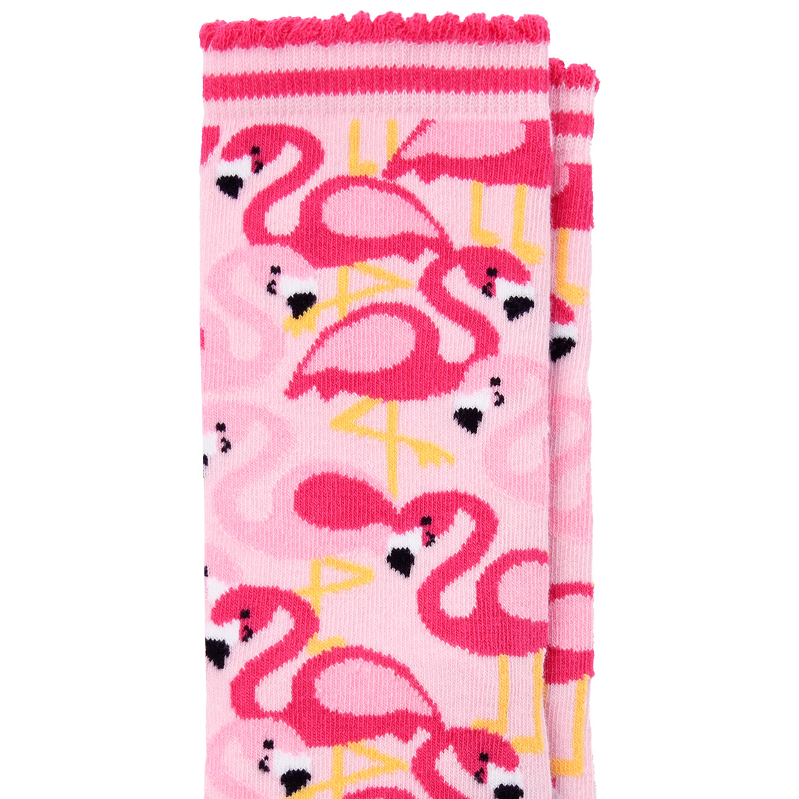 Gina Benotti 1 Paar Damen Socken mit Flamingo-Motiven rosa