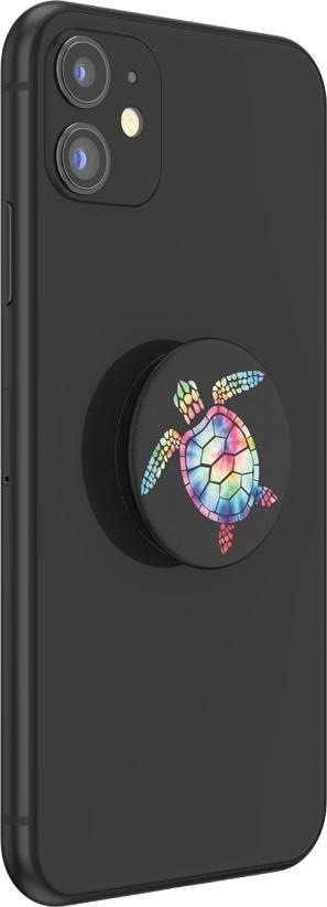 PopGrip Premium Finger Griff Halterung (Austauschbarer Top) für Smartphones / Tablets (805575) - Psychedelic Turtle