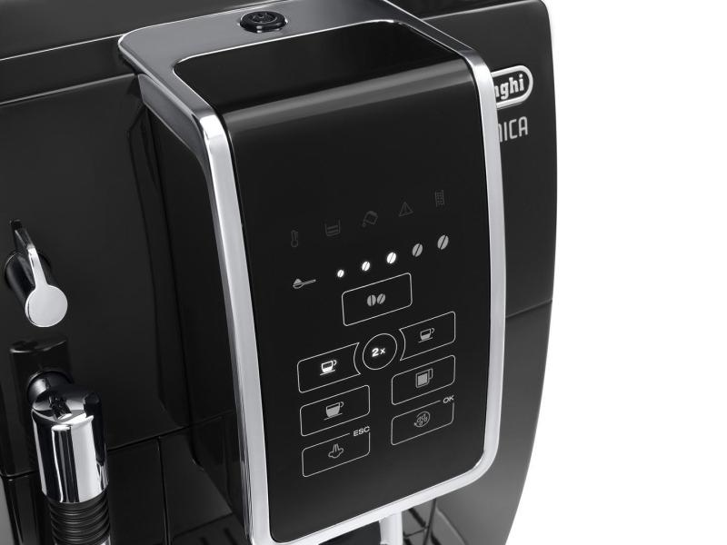 De'Longhi Kaffeevollautomat Dinamica ECAM 350.15.B Schwarz Vollautomat für Kaffeebohnen oder Kaffeepulver