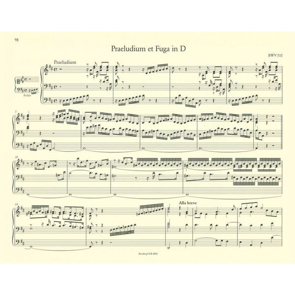 Breitkopf & Härtel Bach Sämtliche Orgelwerke 1