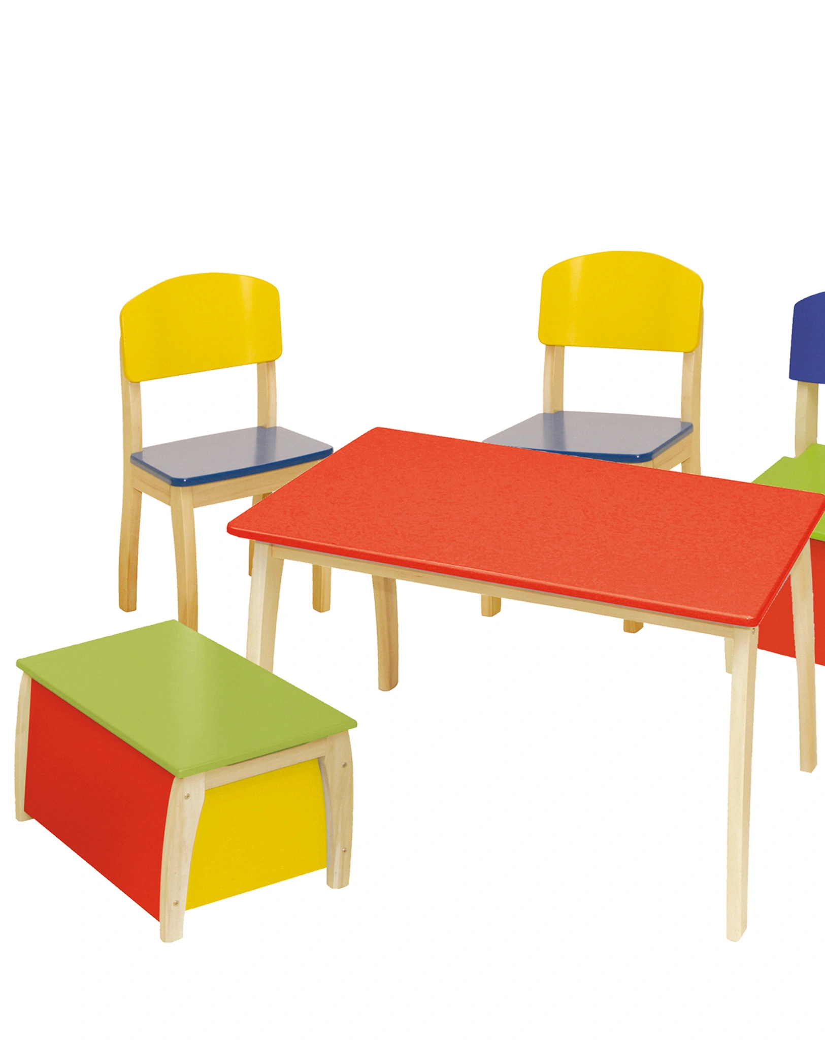Kinderstuhl Holz (Farbe: bunt)