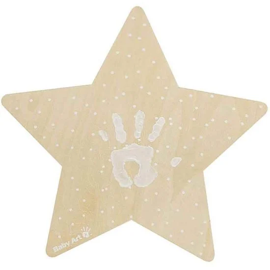 Lampe Étoile avec empreinte   Bois        de               Baby Art