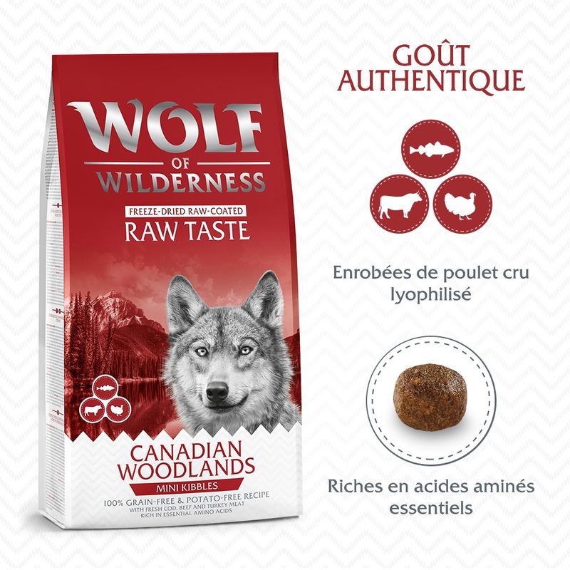 Wolf of Wilderness Mini-croquettes RAW TASTE