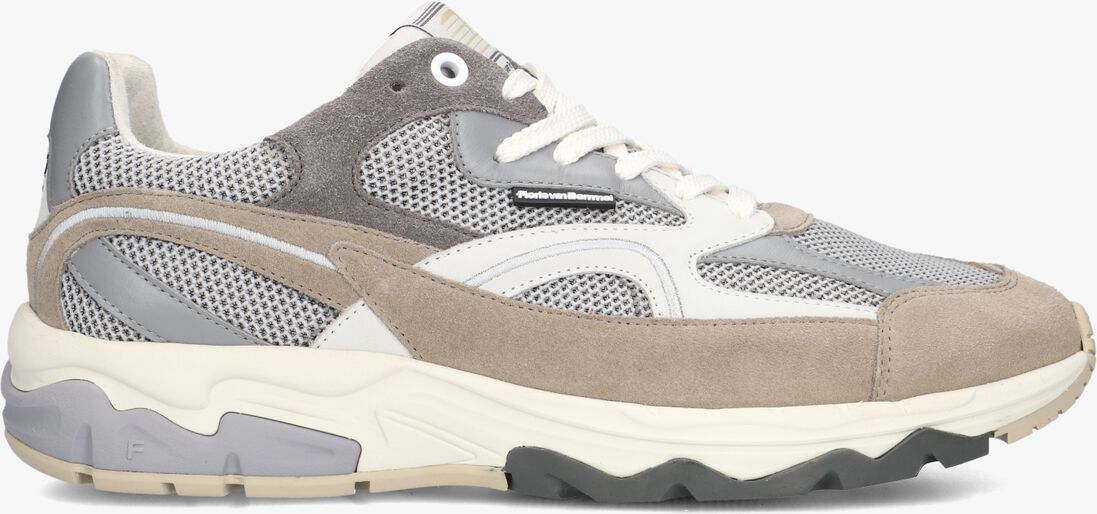 grijze floris van bommel lage sneakers sfm-10257 de rezer