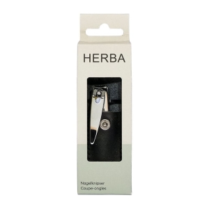HERBA Nagelknipser mit Etui vernickelt