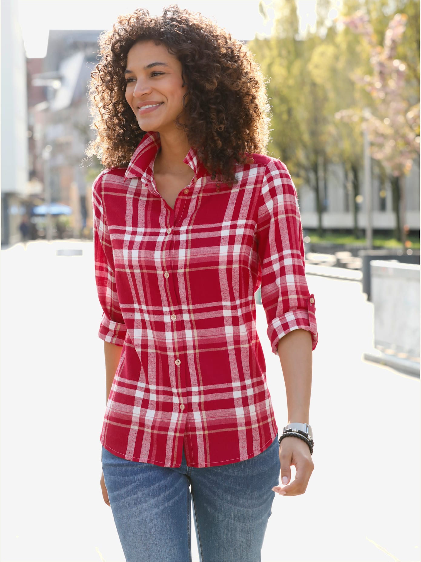 Chemisier en flanelle pur coton