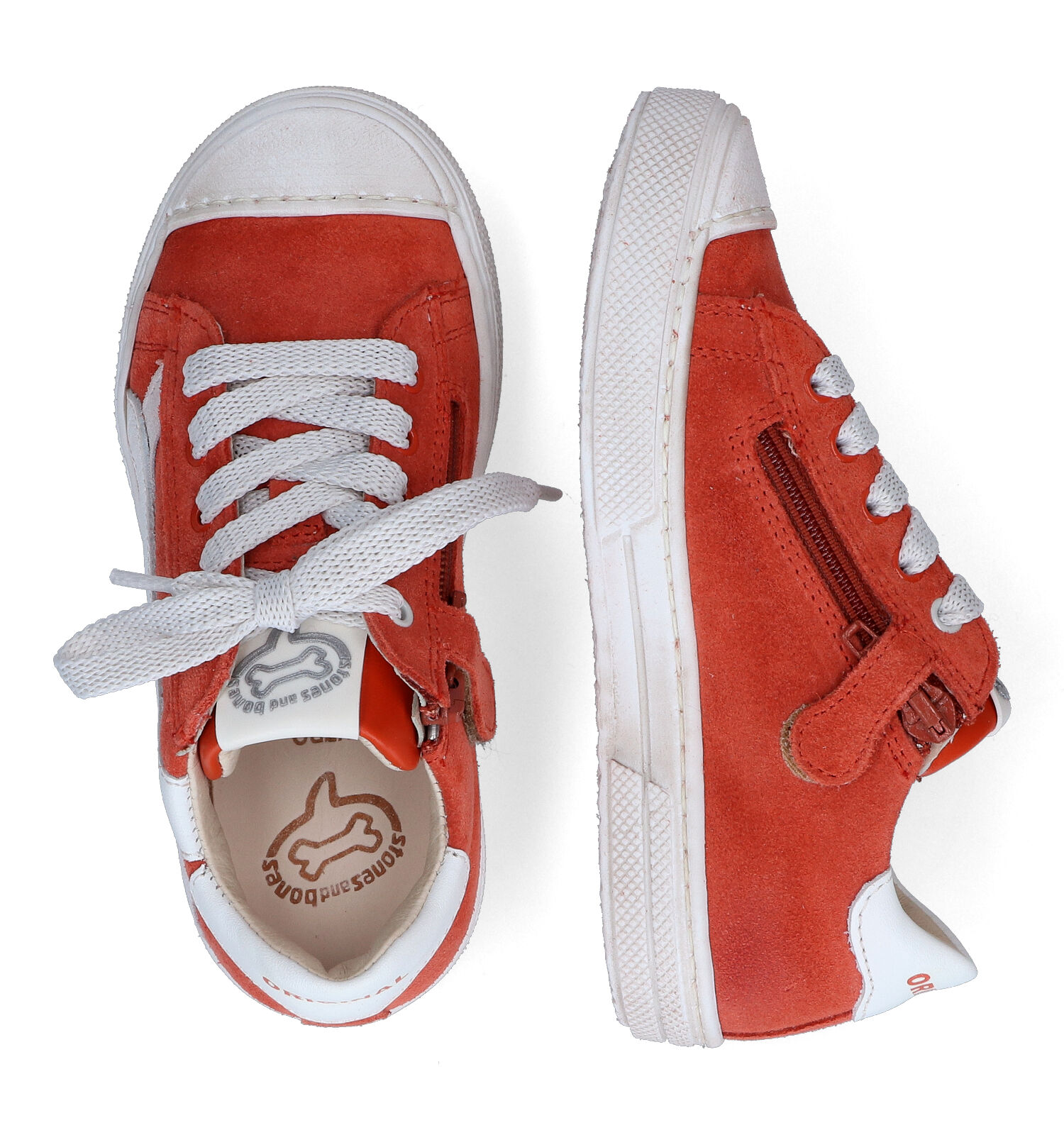 Rits/veterschoenen oranje