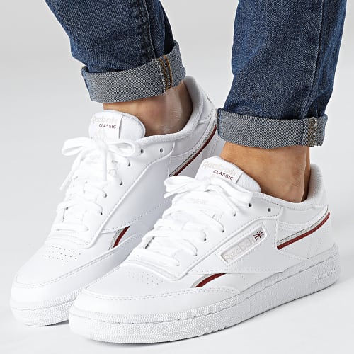 Baskets Femme Club C 85 Vegan GW0932 Footwear White Stucco Red Ember