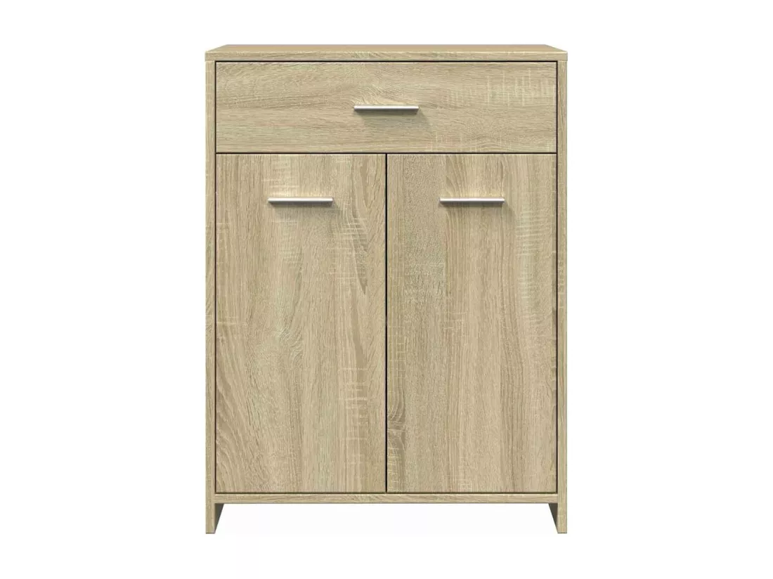 Armoire de salle de bain Chêne sonoma 60x33x80 cm Aggloméré