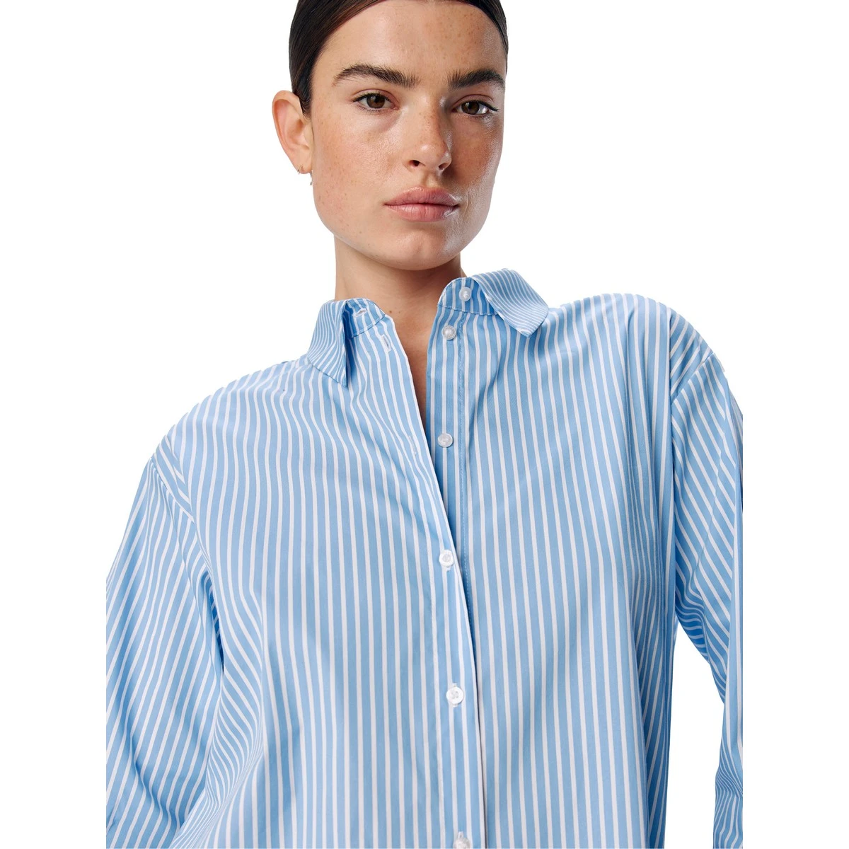 Dames Top 25021 top ls stripe structure