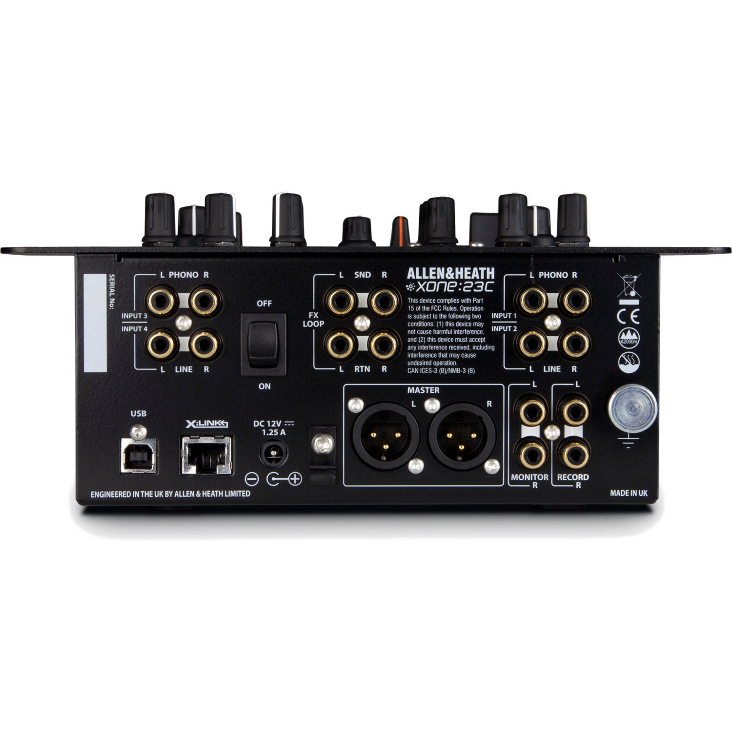 Allen & Heath Xone:23C DJ-mixer + stofkap