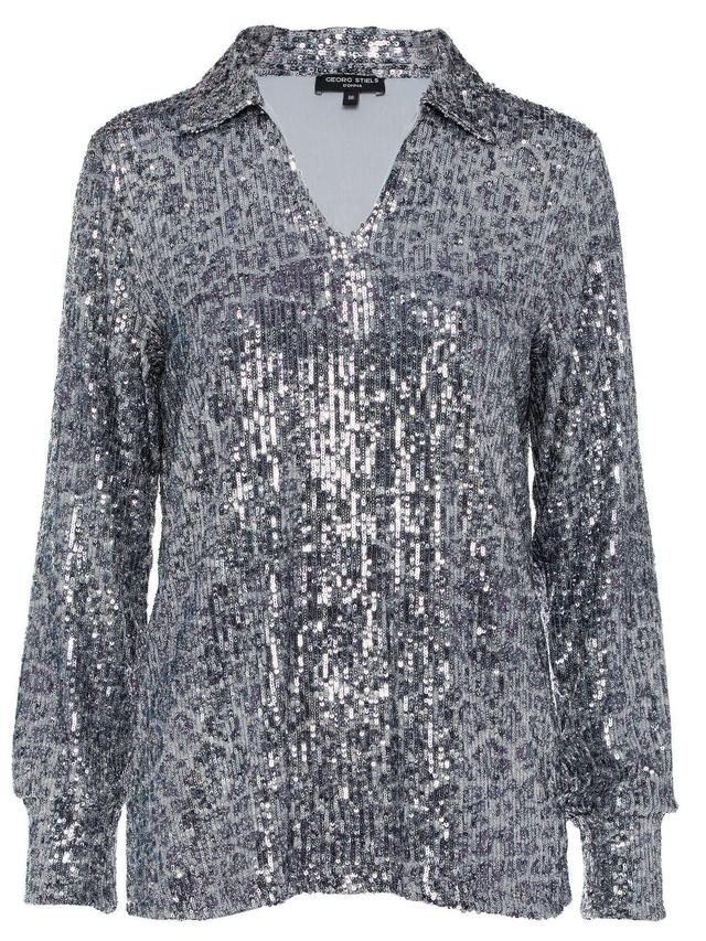 Paillettenbluse