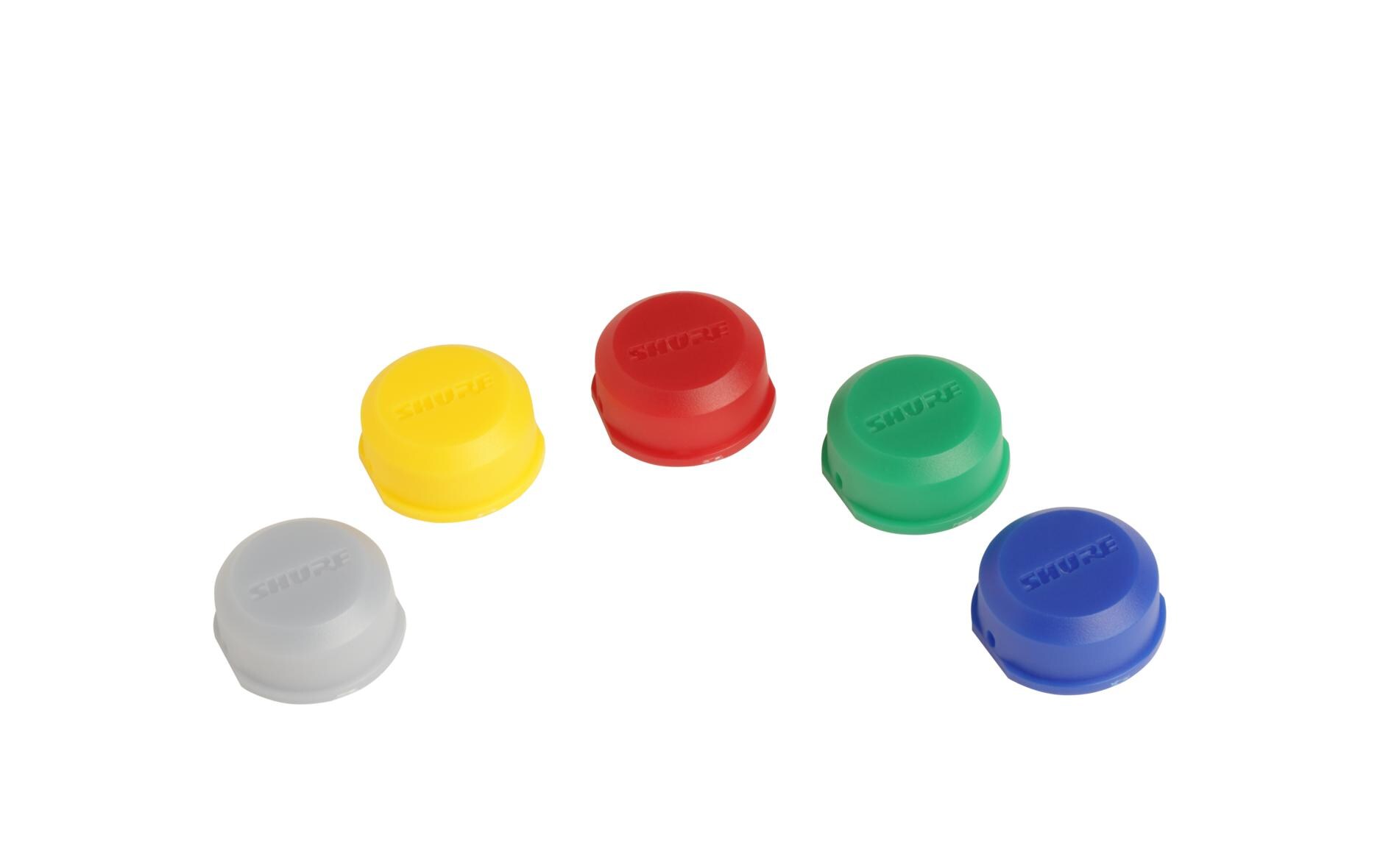 Markierungsaufsätze WA621Packung mit 5 verschiedenen-farbigen Aufsätzen für analoge Handsender BLX2