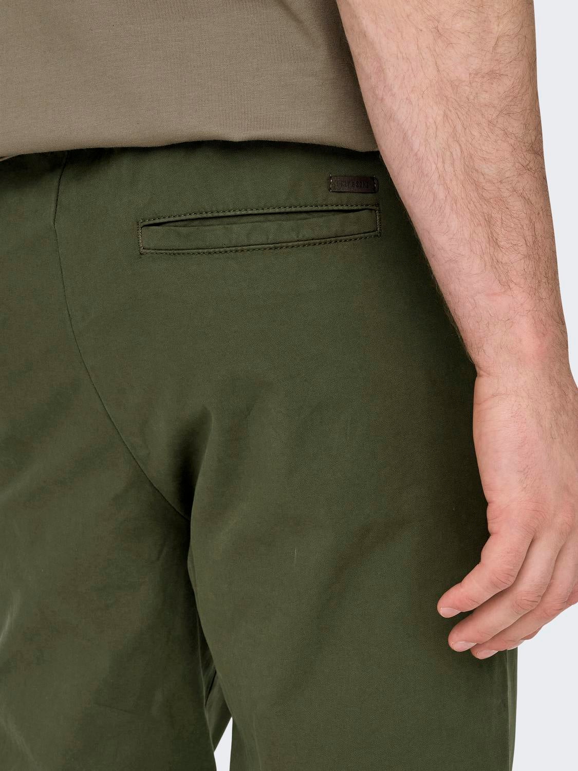 ONSLINUS Verjüngt Hose Olive Night