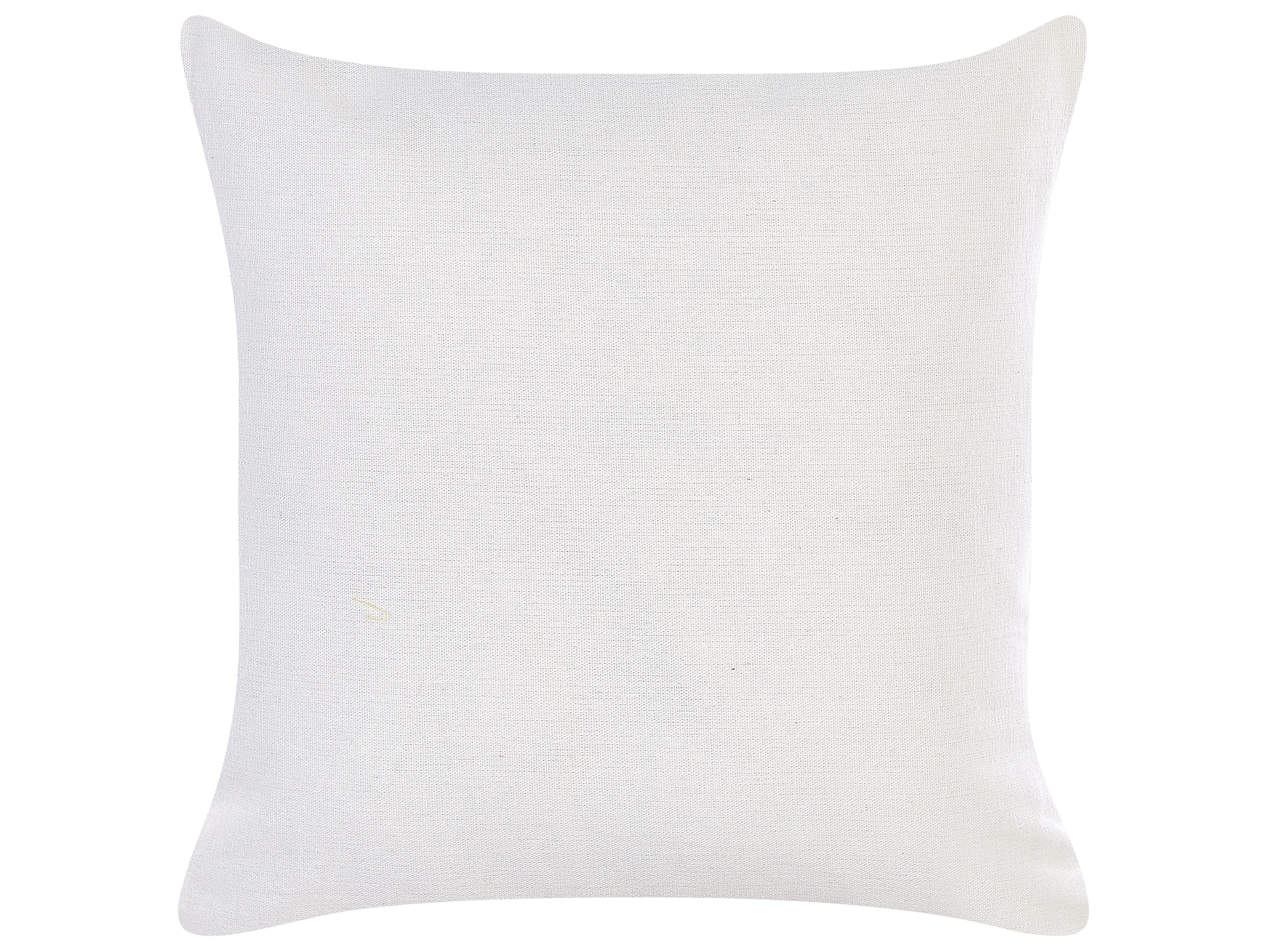 Set van 2 sierkussens MARULA Katoen 45 x 45 cm Wit dierenprint