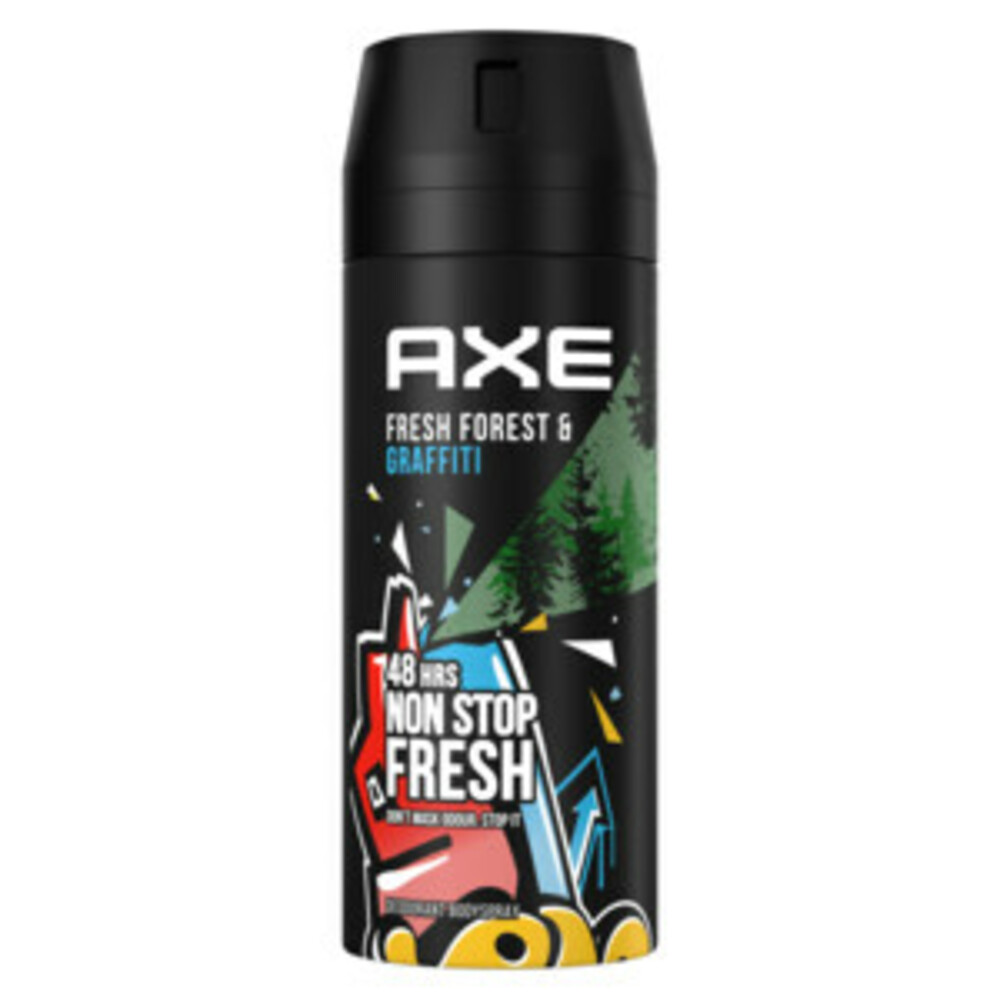 6x Axe Deodorant Bodyspray Forest en Graffiti150 ml