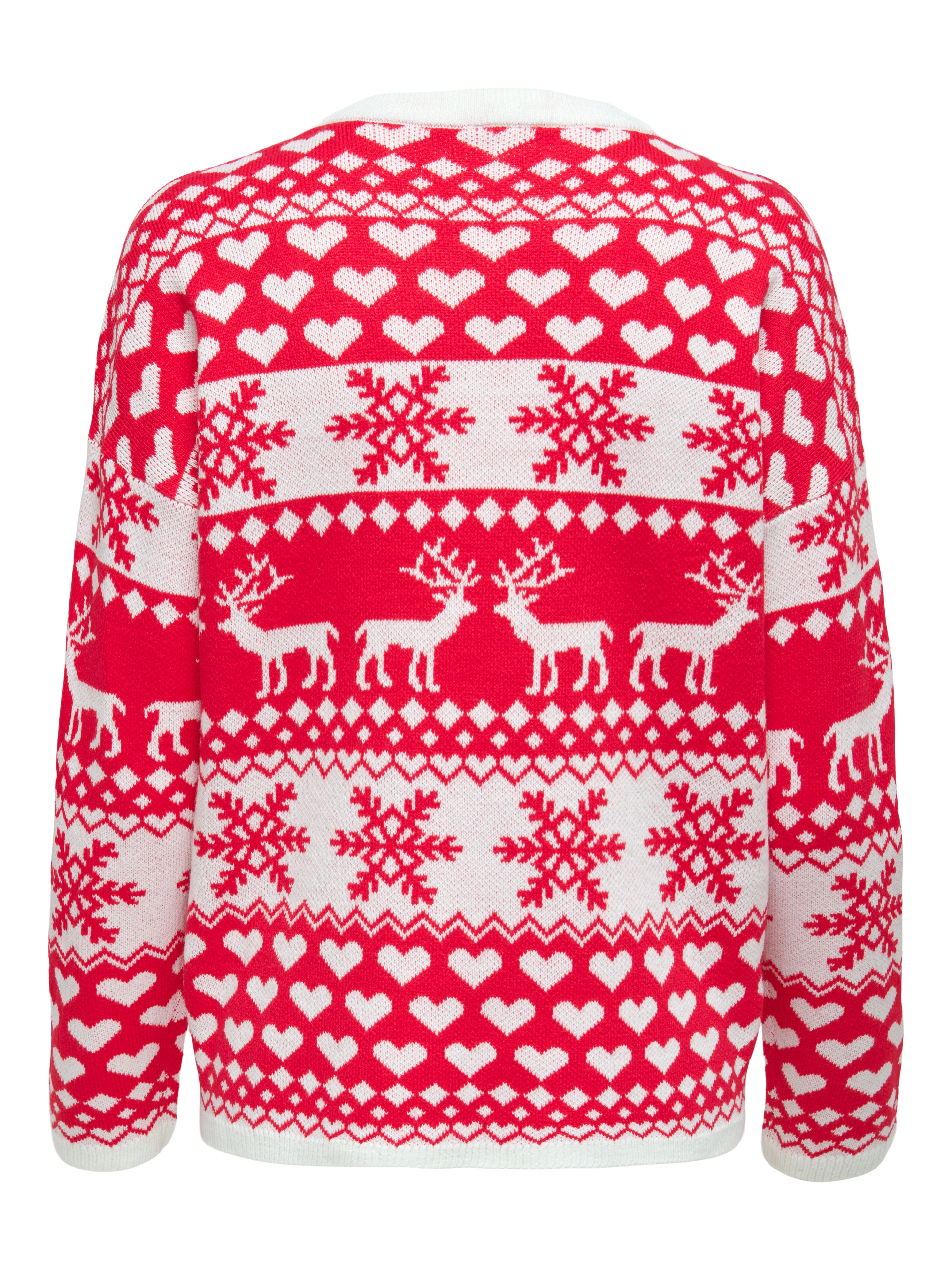 OLMXMAS Strickpullover Cloud Dancer