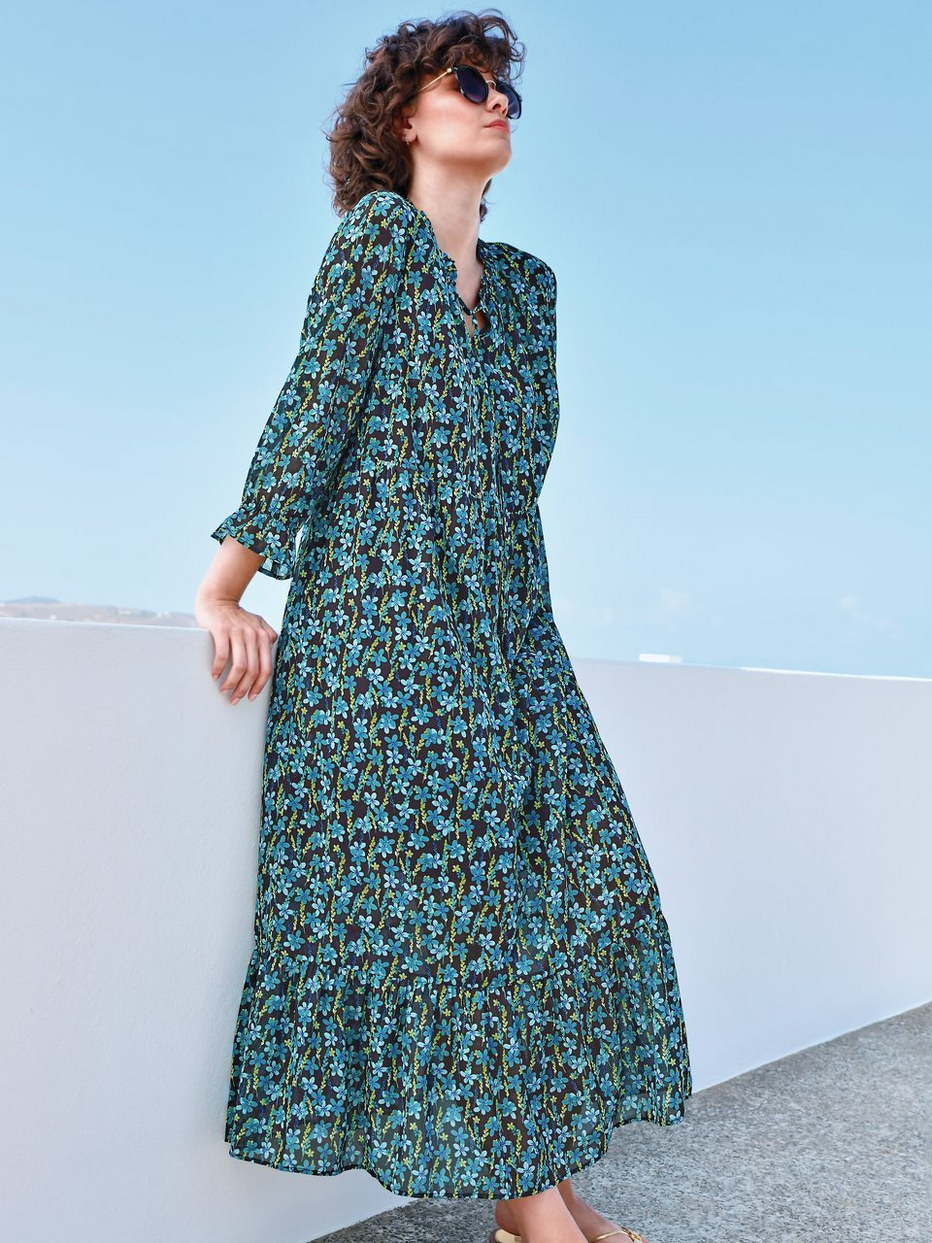 Kleid mit 3/4-Arm