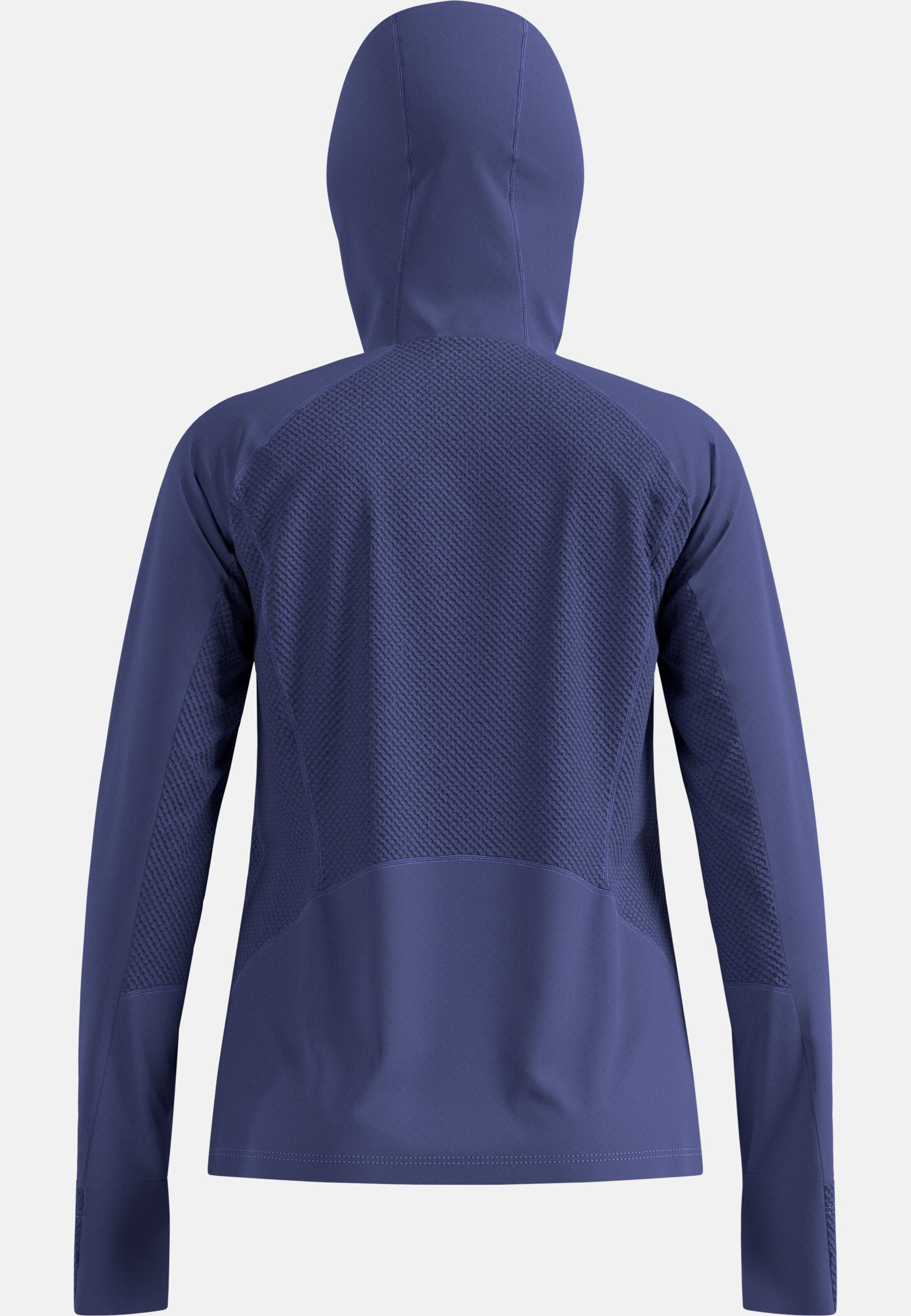X-Alp Trailrunning-Shirt mit Halbreissverschluss und Kapuze in Skipper Blue