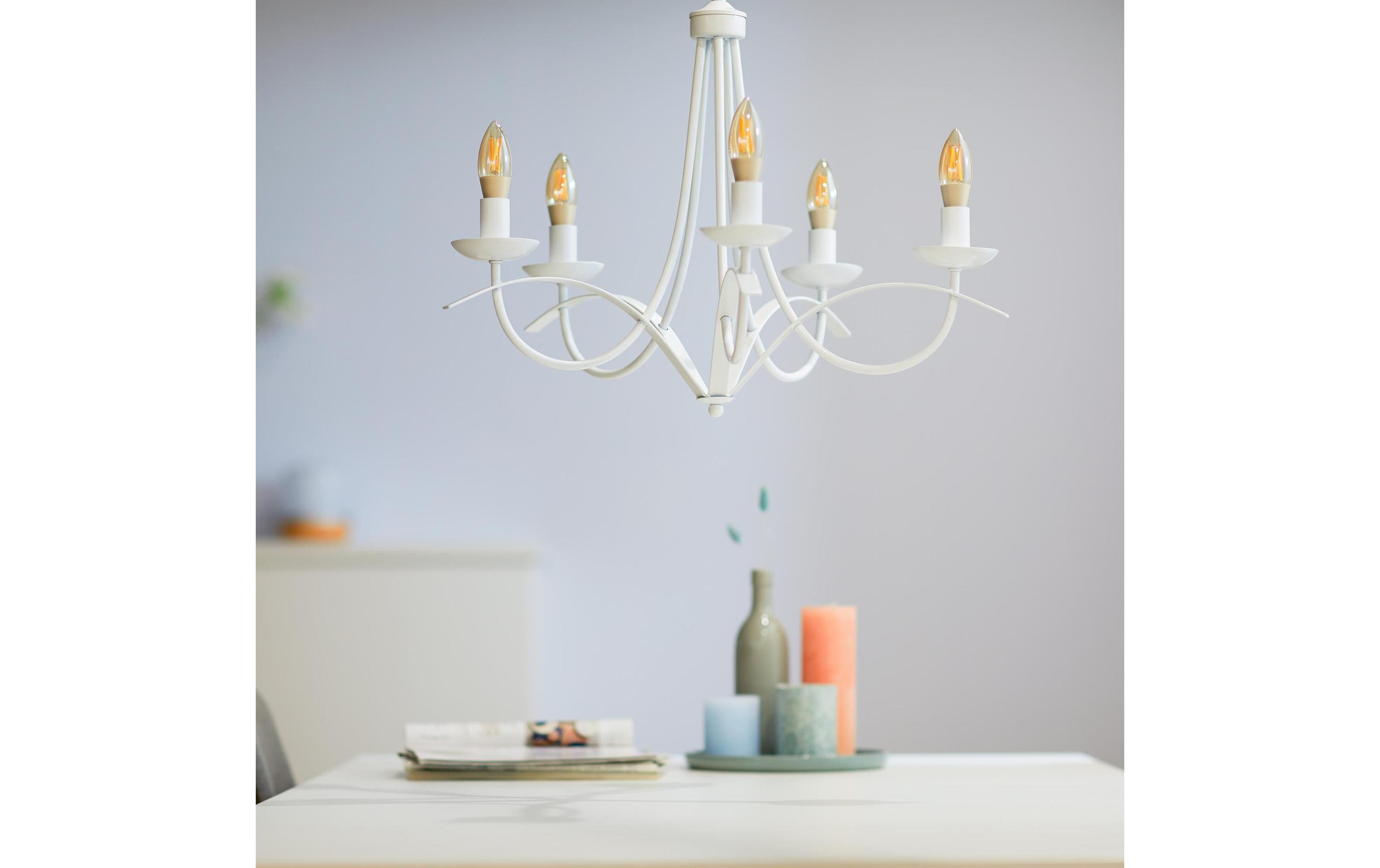 Leuchtmittel 4.9W (25W) E14 B35 Filament Amber EinzelpackSmartes Leuchtmittel, verbindbar über Bluetooth, Matter, WLAN