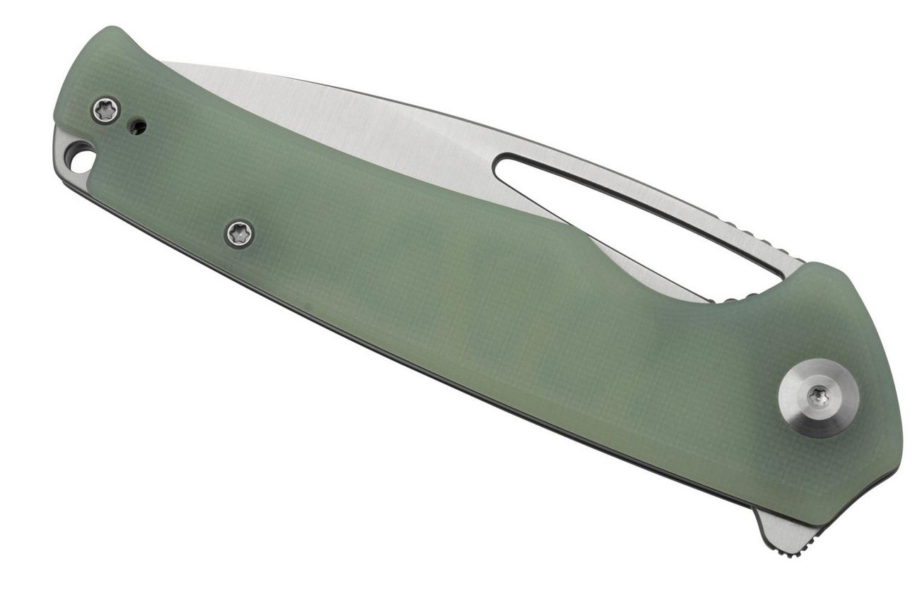 SENCUT Mims S21013-2 Natural Jade G10 Satin, zakmes