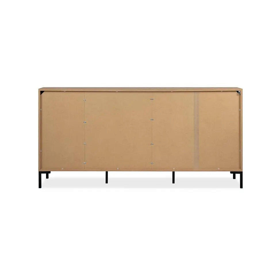 CALICOSY - Dressoir PLOCK - Licht hout - 87x170x40 cm