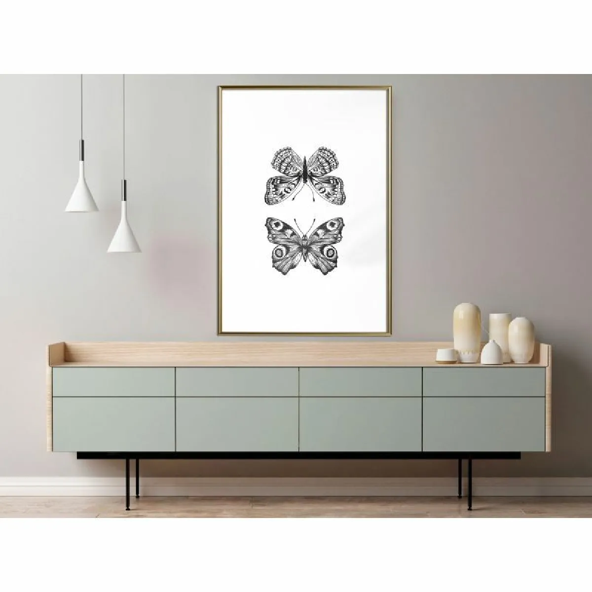Paris Prix Affiche Butterfly Collection I 40x60 cm Or