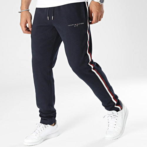 Pantalon Jogging A Bandes Global Stripe Tape 0030 Bleu Marine