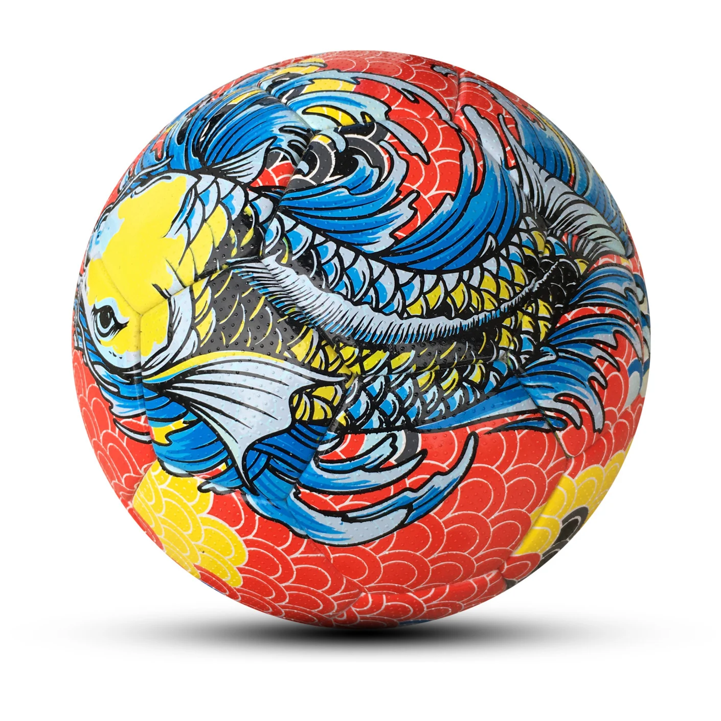 Touzani Koi Straatvoetbal Maat 5 Rood Blauw Geel