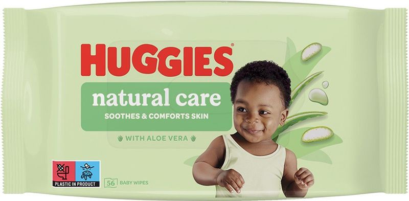 Huggies billendoekjes - Natural Care - 10 x 56 stuks -  560 doekjes - voordeelverpakking